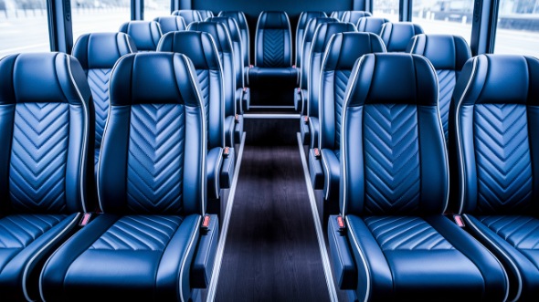 25 passenger minibus inside palm desert