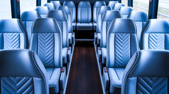 28 passenger minibus inside palm desert