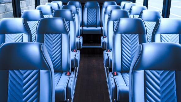 35 passenger minibus inside palm springs