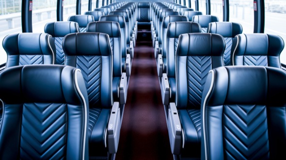 54 passenger charter bus inside la quinta