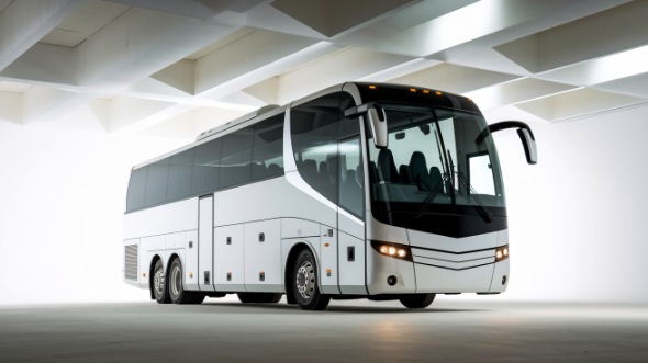 56 passenger charter bus exterior