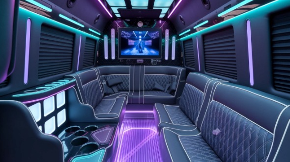 sprinter limo rental interior palm springs