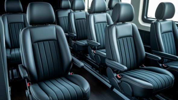 sprinter van with driver inside palm springs